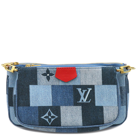 Louis Vuitton Blue Monogram Shoulder Accessory Pochette Multi Denim Bag - Picture 1 of 7